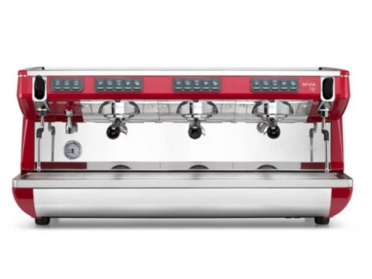 Nuova Simonelli Appia Life Professional Espresso Machine for Businesses (3 Heads) Red
