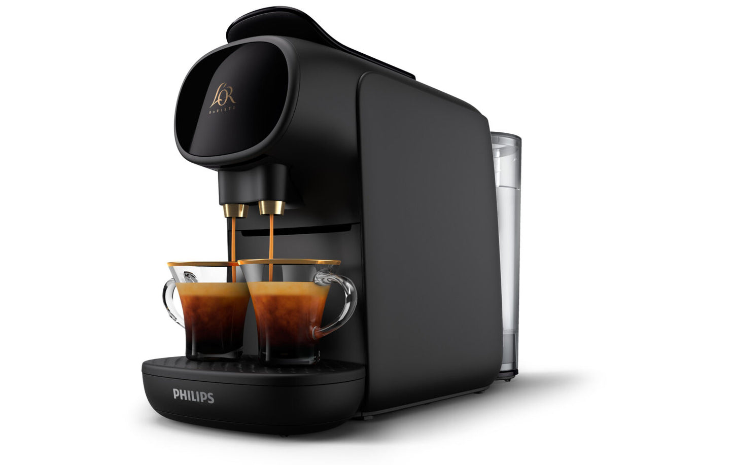 Philips L'OR Barista Sublime Capsule Coffee Machine, Double Shot, 1 or 2 Cups, Full Coffee Menu, Black (LM9012/60)