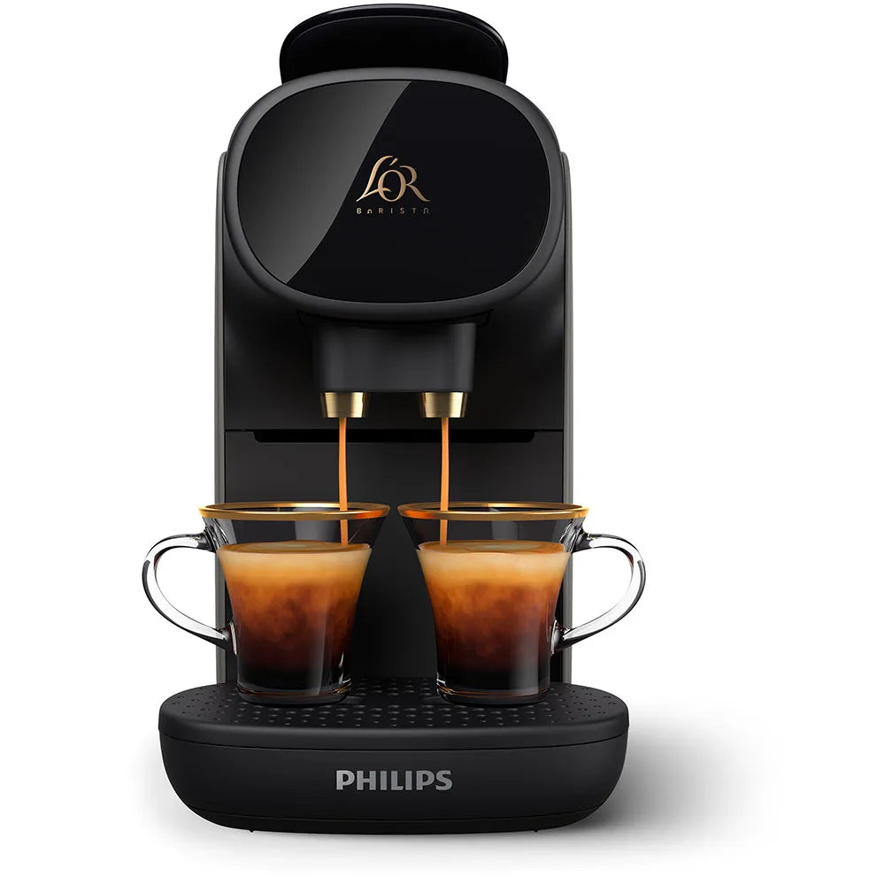 Philips L'OR Barista Sublime Capsule Coffee Machine, Double Shot, 1 or 2 Cups, Full Coffee Menu, Black (LM9012/60)