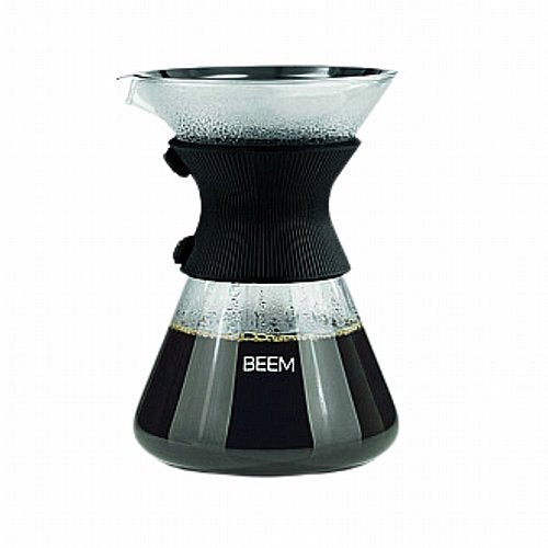 Glass Pour Over Carafe for Filter Coffee - BEEM Pour Over Carafe | Fits 6 cups