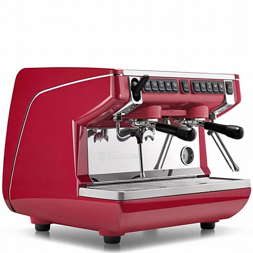 Nuova Simonelli Appia Life Compact Professional Espresso Machine for Businesses (2 Heads) - Red
