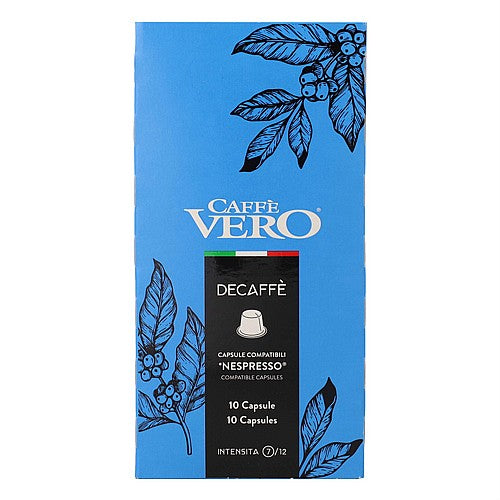 10 capsules Vero Decaffe compatible with Nespresso® - Vero decaffeinated compatible with Nespresso®