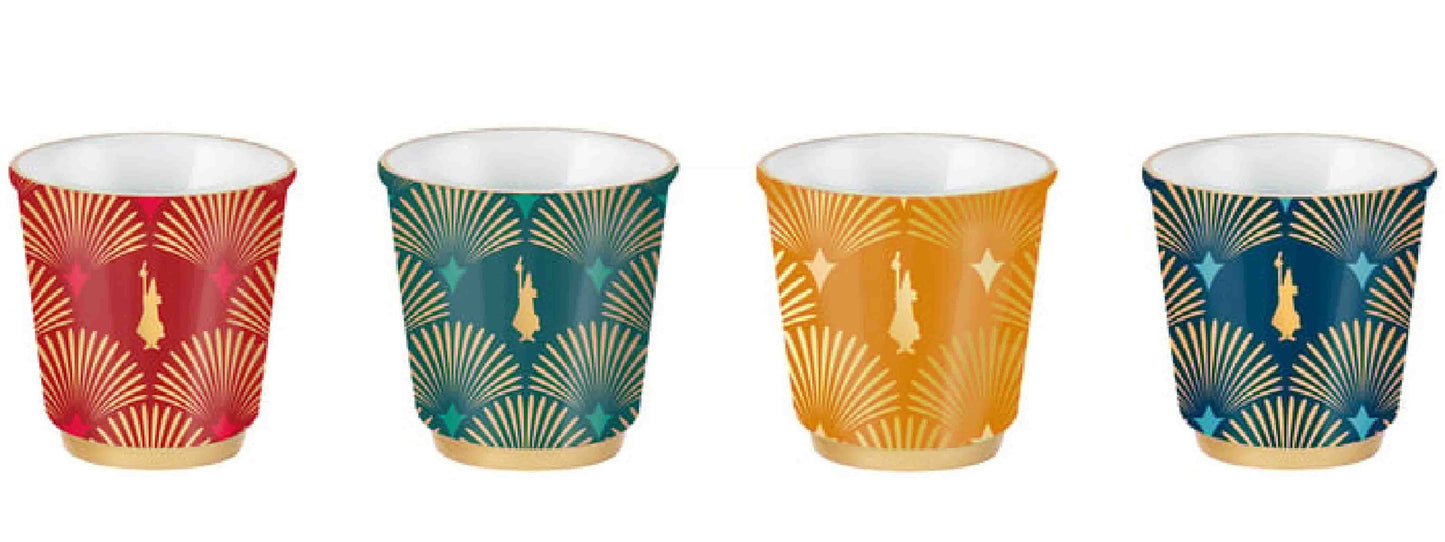Set of 4 Bialetti Espresso Cups 90 ml BIALETTI Deco Glamour