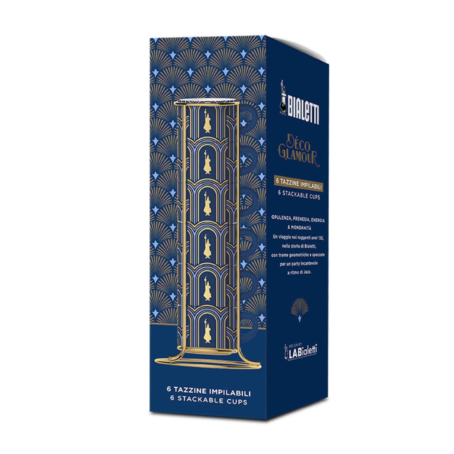 مجموعة من 4 أكواب إسبريسو بياليتي 90 مل بياليتي ديكو جلامور