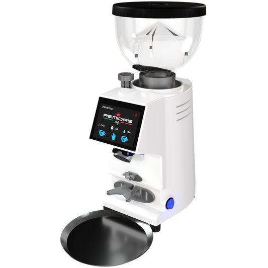 Remidag Full Touch Display Professional Coffee Grinder MST-58P E (White)