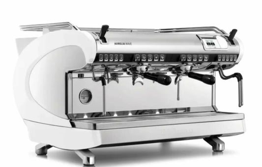 Nuova Simonelli AURELIA WAVE Volumetric 2GR Professional Espresso Machine for Businesses (2 Heads) White