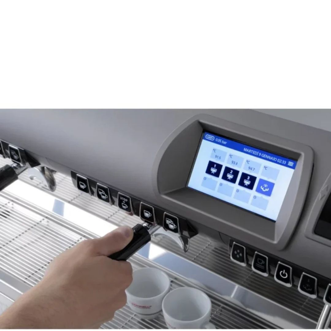 Nuova Simonelli AURELIA WAVE Volumetric 3GR Professional Espresso Machine for Businesses (3 Heads) White