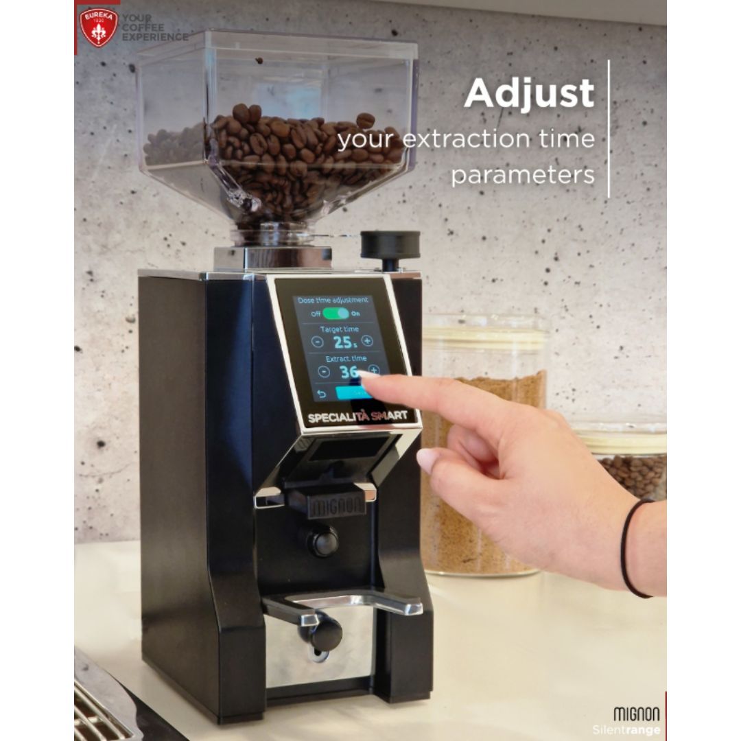 EUREKA Mignon Specialita Smart Professional Coffee Grinder Black