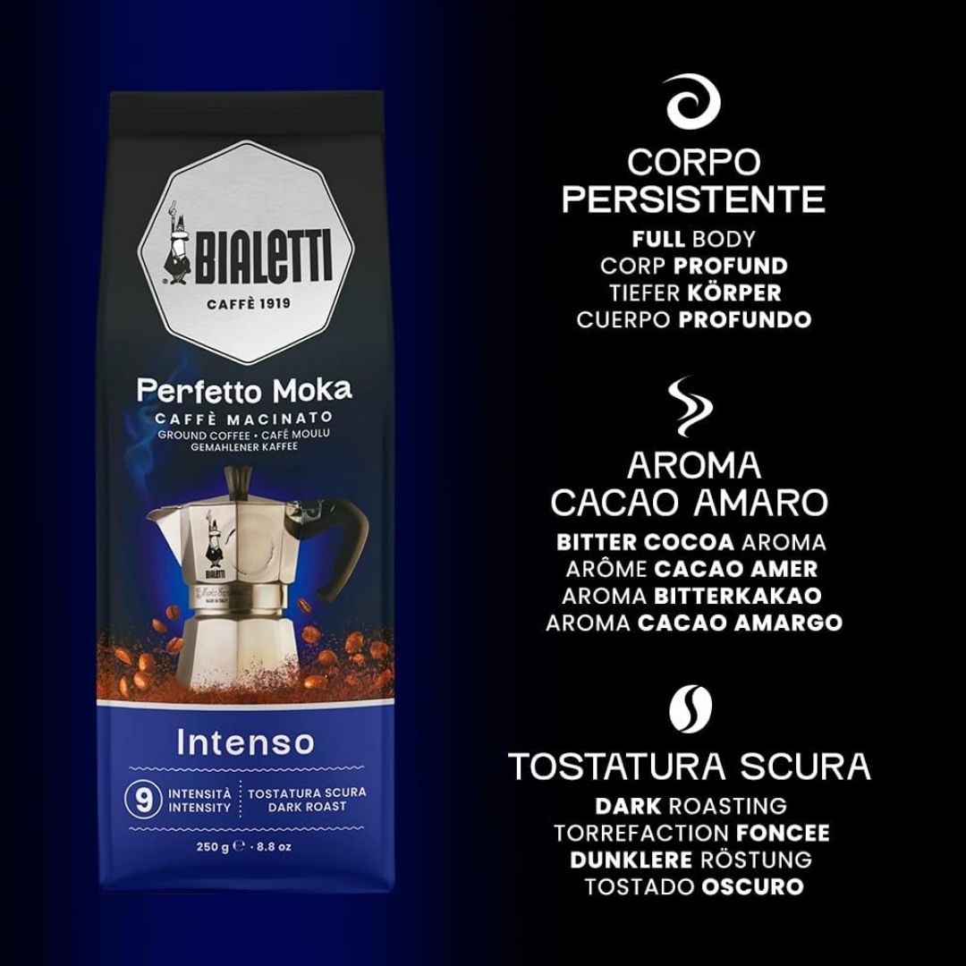 Grounded Coffee Bialetti Perfetto Moka Intenso 250 grm