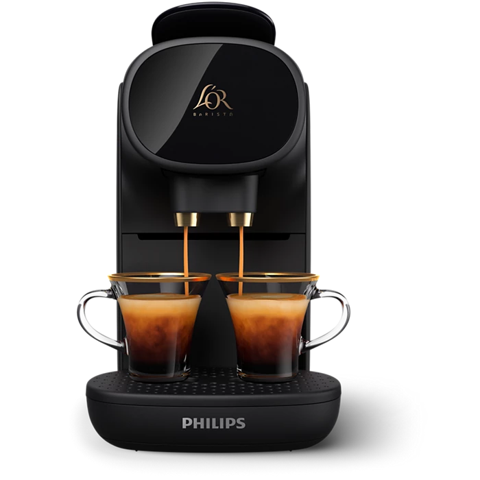 Philips L'OR Barista Sublime Capsule Coffee Machine, Double Shot, 1 or 2 Cups, Full Coffee Menu, Black (LM9012/60)