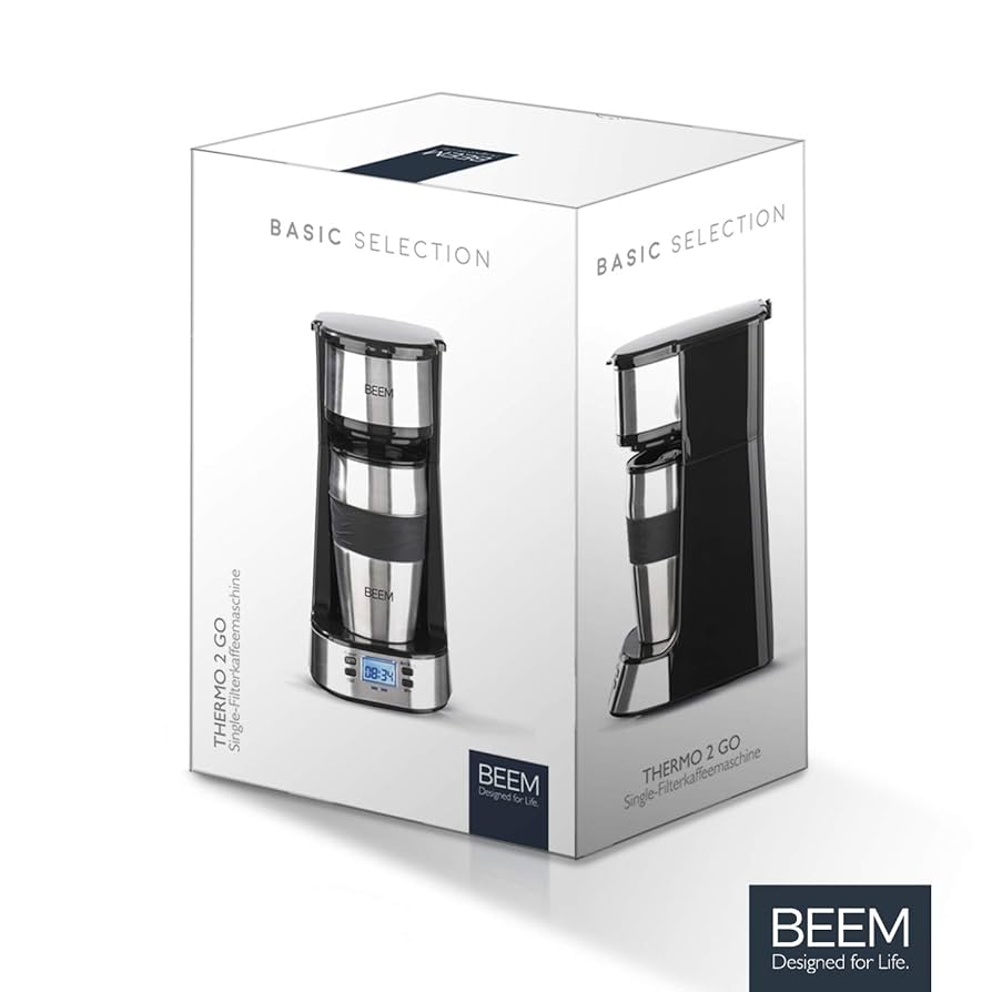 BEEM THERMO 2GO filter coffee machine with portable thermal cup