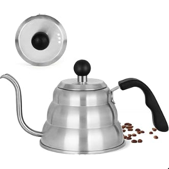 Stainless steel pouring jug for filter coffee 1000 ml