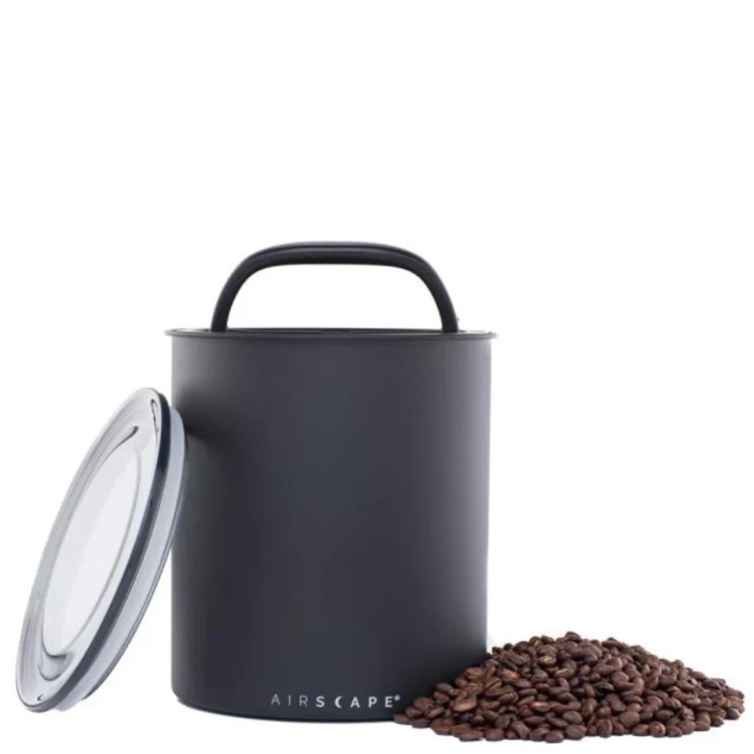 Airscape Matte Black Sealed Coffee Bean Storage Container 1 kg