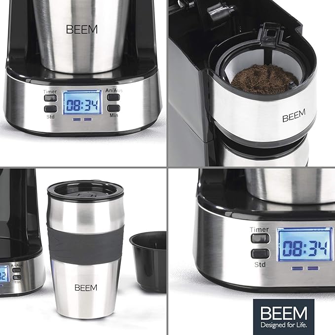 BEEM THERMO 2GO filter coffee machine with portable thermal cup