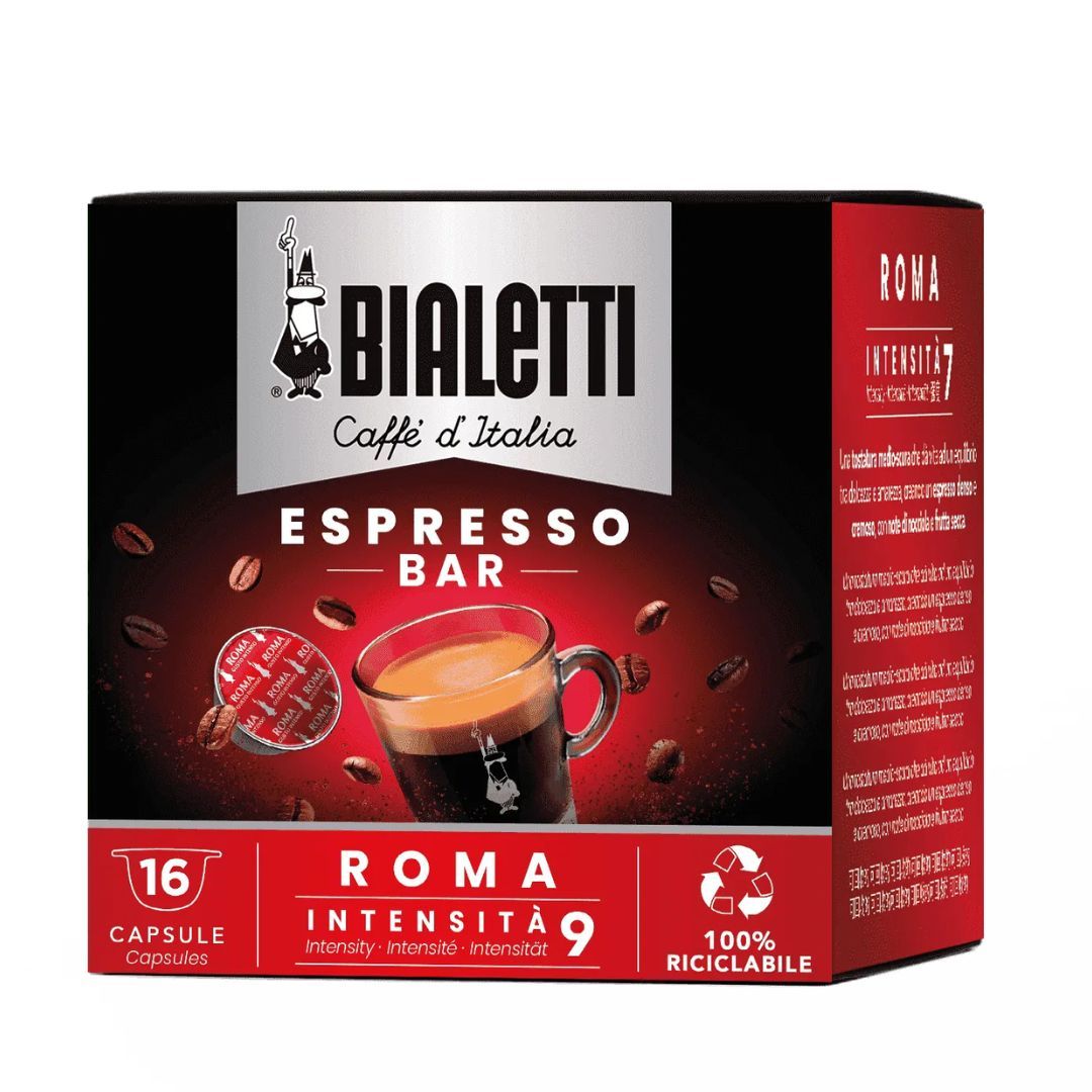 Bialetti Roma coffee capsules for Bialetti capsule machines 16 units