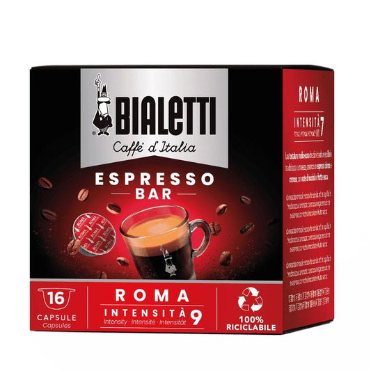 Bialetti Roma coffee capsules for Bialetti capsule machines 16 units