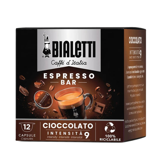 Bialetti Cioccolato coffee capsules for Bialetti machines, chocolate flavor, 12 units