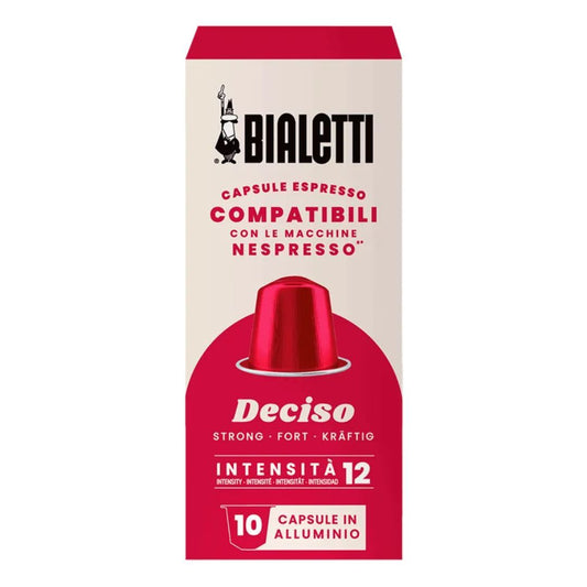 Bialetti Deciso Nespresso compatible coffee capsules 10 units