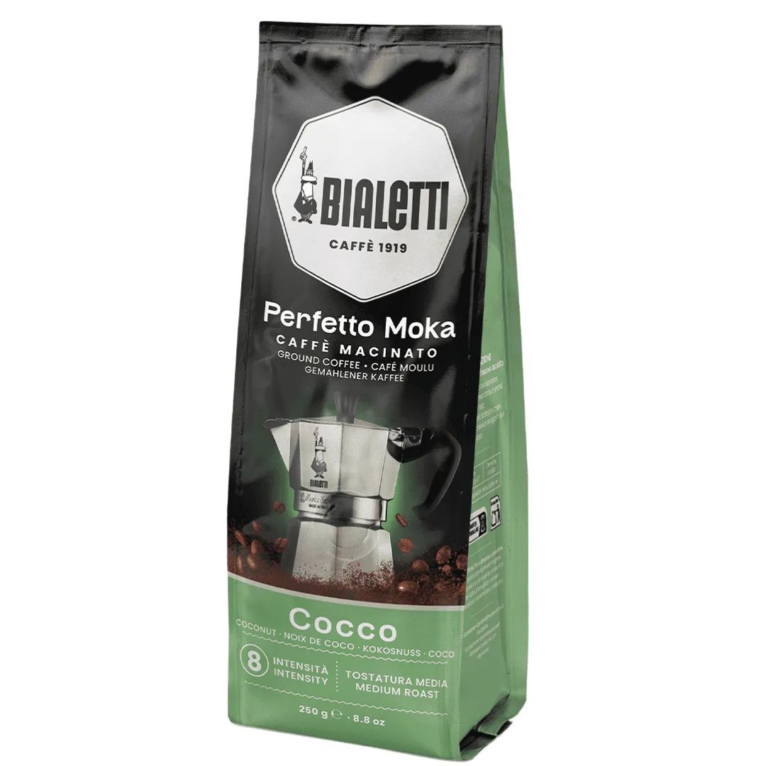 Bialetti Perfetto Moka Coco ground coffee for the machine 250 grams