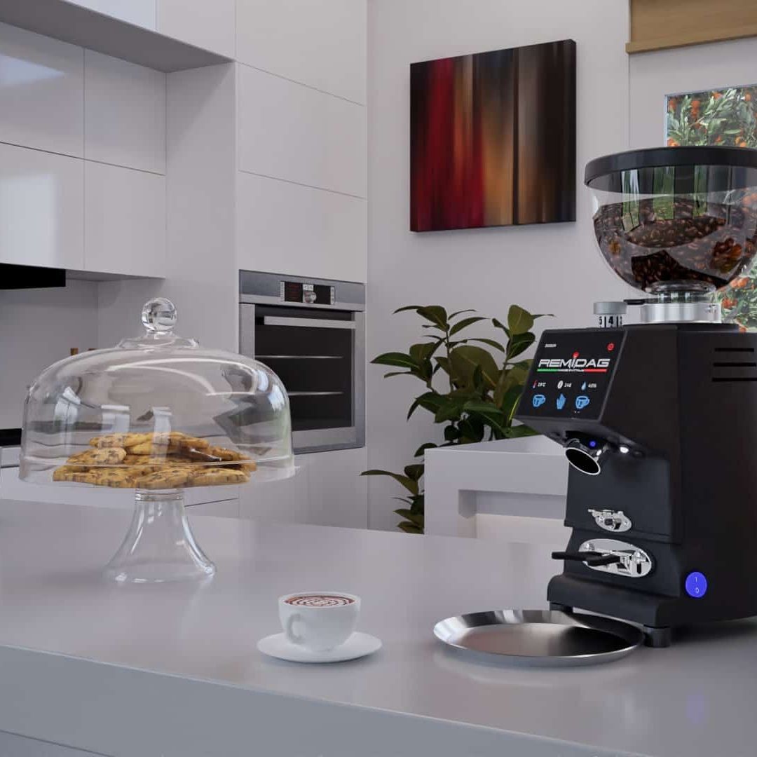 Remidag PRIMUS-E On Demand 58 Professional Coffee Grinder Black
