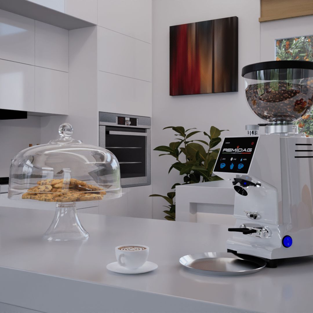 Remidag PRIMUS-E On Demand 58 Professional Coffee Grinder White