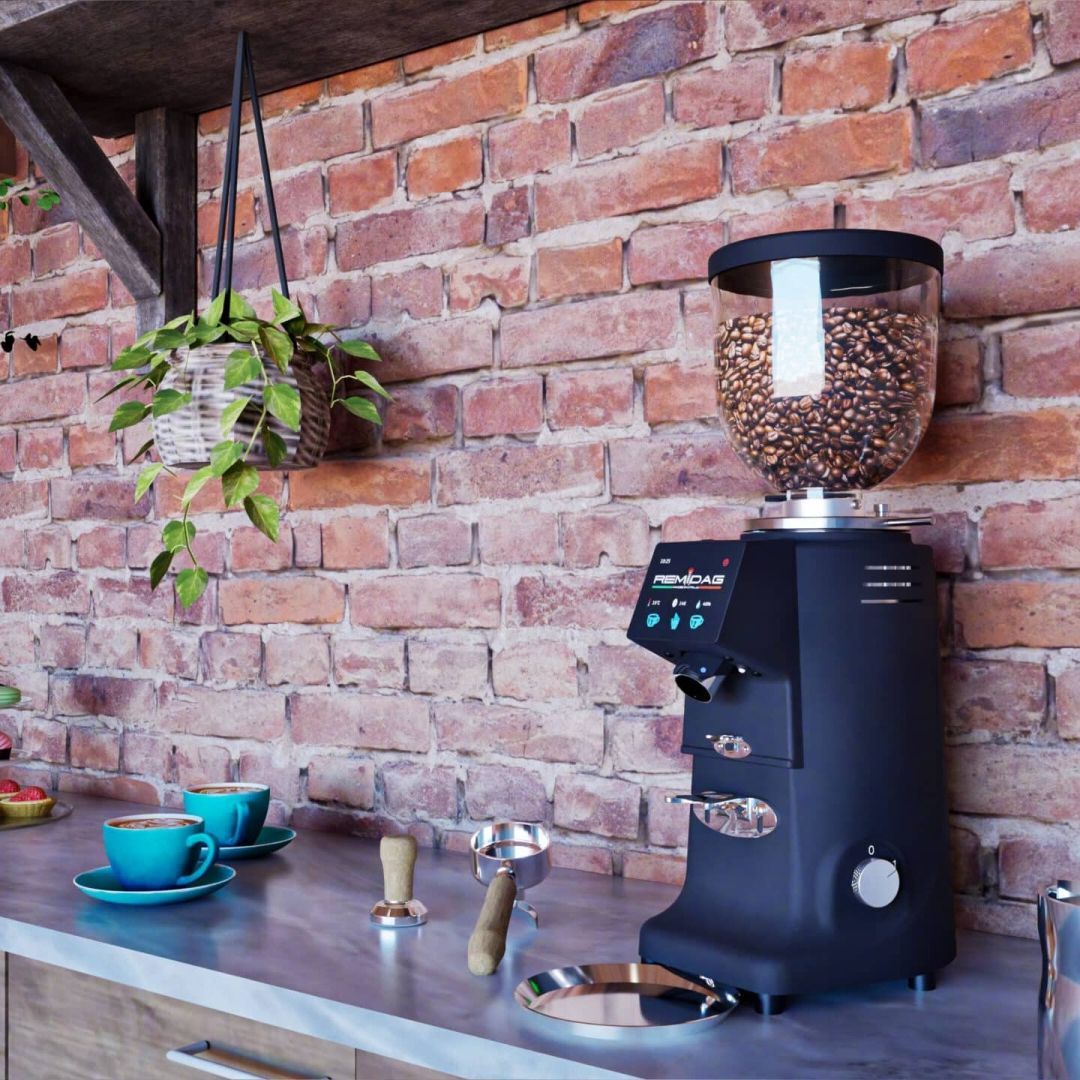 Professional Coffee Grinder Black Remidag ULTRA-E On Demand 83 Black