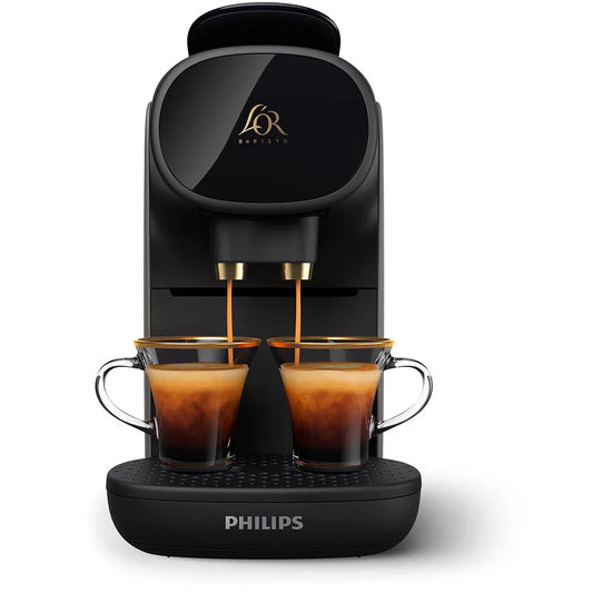 Philips L'OR Barista Sublime Capsule Coffee Machine, Double Shot, 1 or 2 Cups, Full Coffee Menu, Black (LM9012/60)