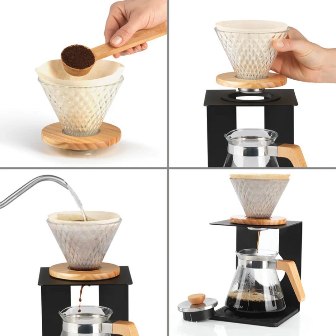 BEEM Pour Over set for manual coffee making - 4 cups / Holz | Manual brewing |