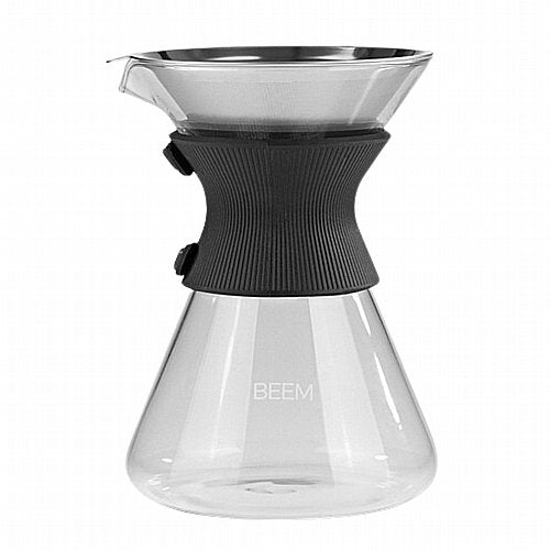 Glass Pour Over Carafe for Filter Coffee - BEEM Pour Over Carafe | Fits 6 cups