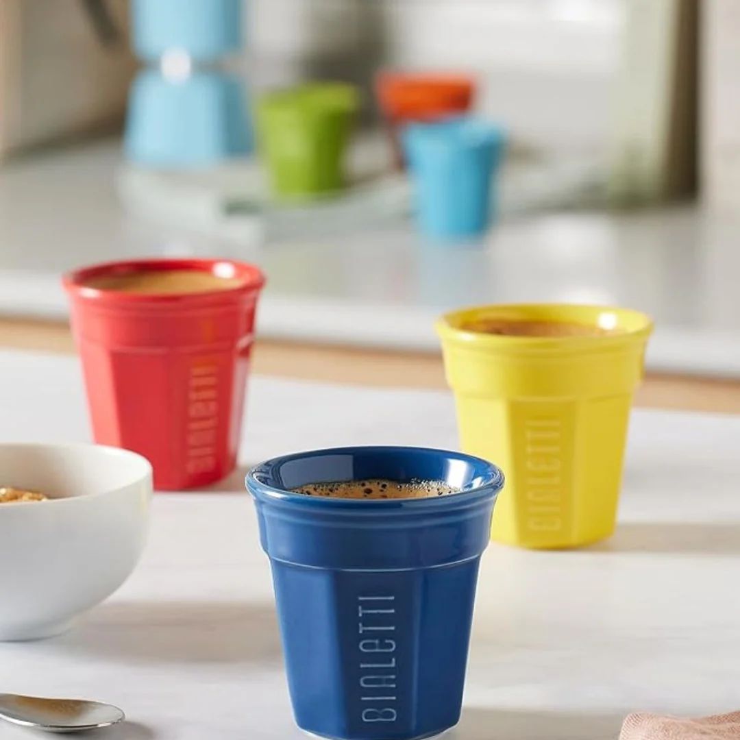 مجموعة من 4 أكواب إسبريسو بياليتي 90 مل بياليتي ديكو جلامور