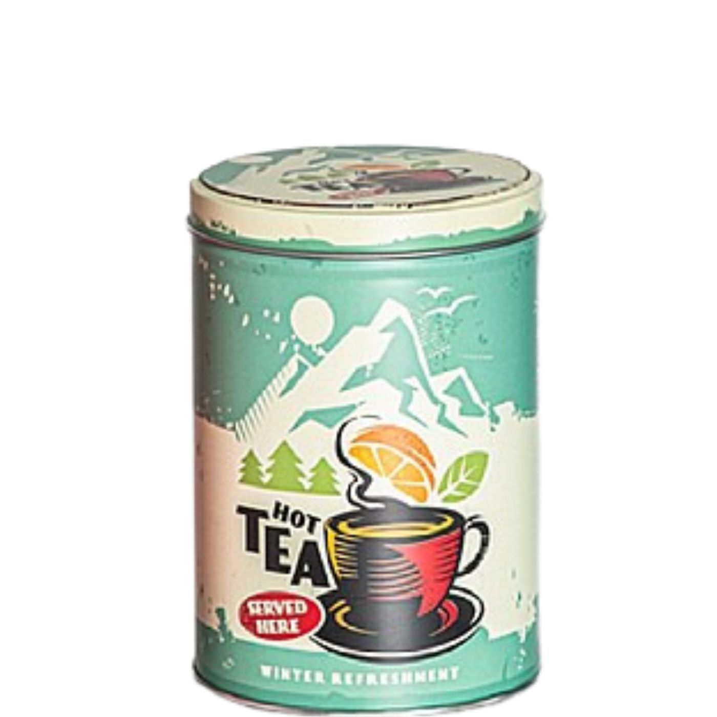 180ml Stainless Steel Vacuum Box for Coffee Round tin cans 250 grams in retro design - coffee / tea / sugaree Storage (Copy)