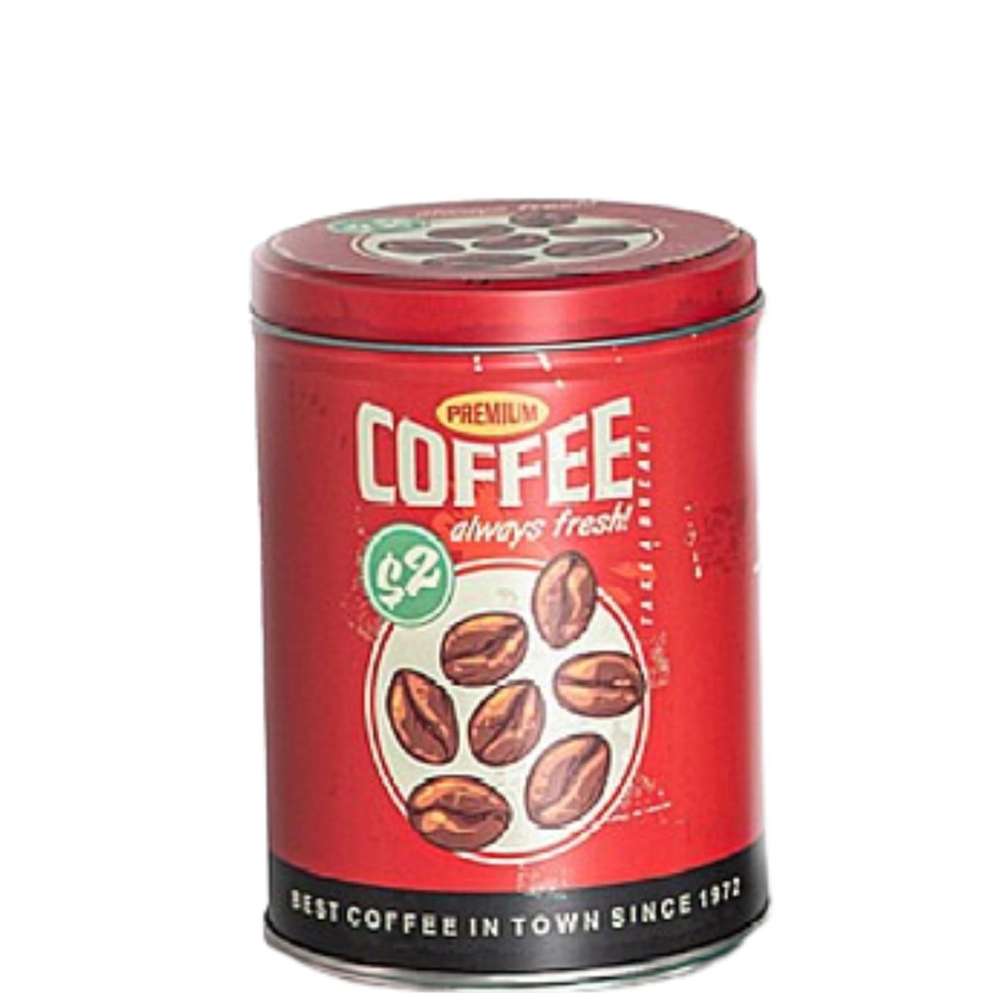 180ml Stainless Steel Vacuum Box for Coffee Round tin cans 250 grams in retro design - coffee / tea / sugaree Storage (Copy)