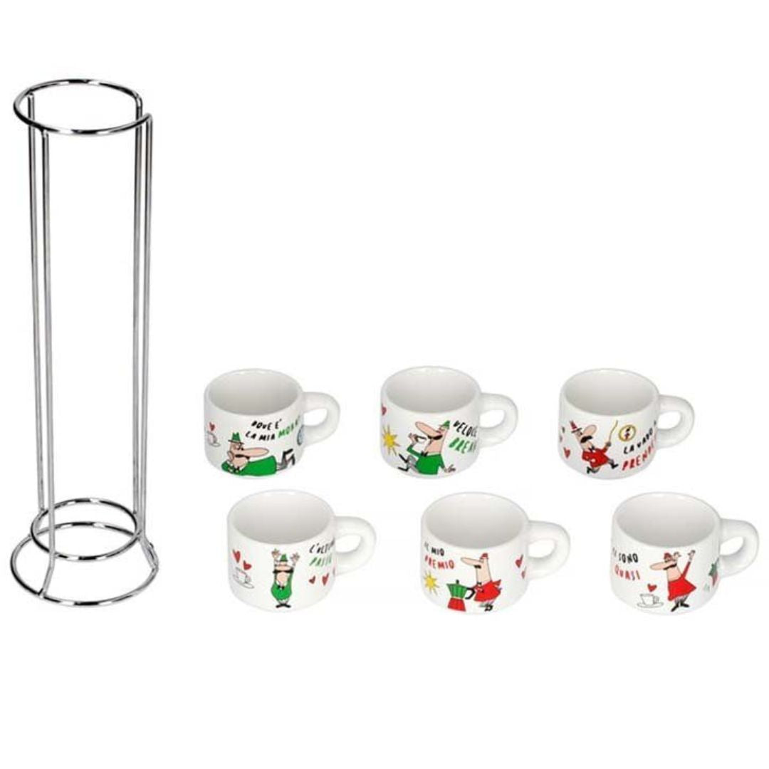 مجموعة من 4 أكواب إسبريسو بياليتي 90 مل بياليتي ديكو جلامور