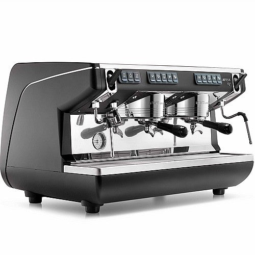Nuova Simonelli Appia Life Professional Commercial Espresso Machine (Two Heads) - Black