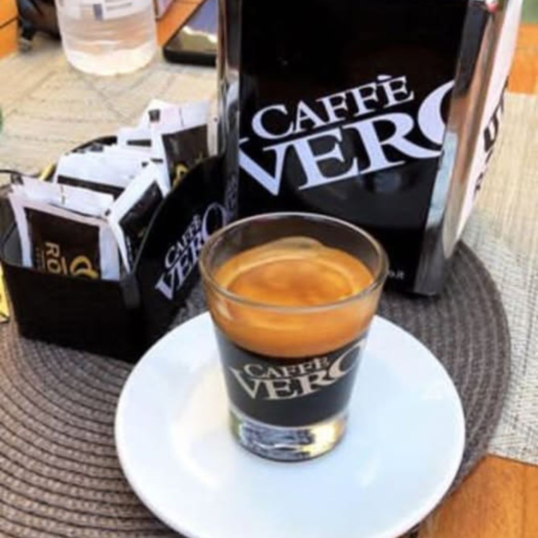 Set of 6 glass espresso cups 70 ml Caffè Vero