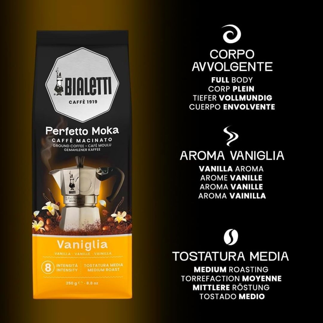 Grounded Coffee Bialetti Perfetto Moka Vanilla 250 grm